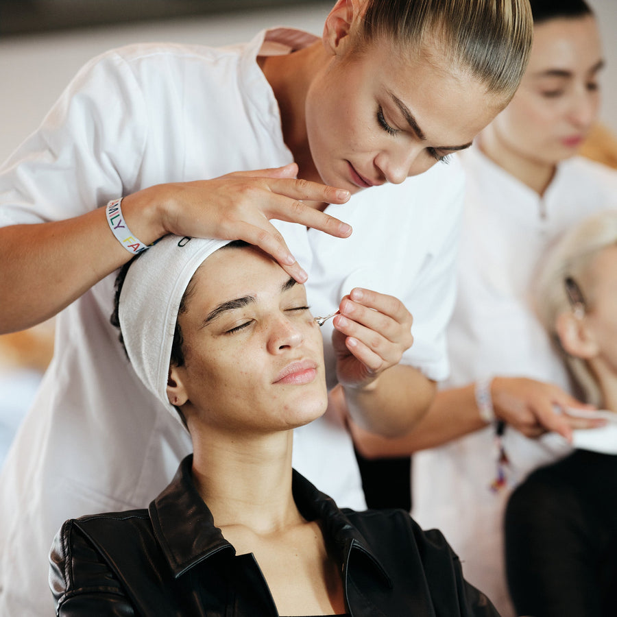 Main header image for article "ORVEDA GLOWS BACKSTAGE AT FASHION WEEK"